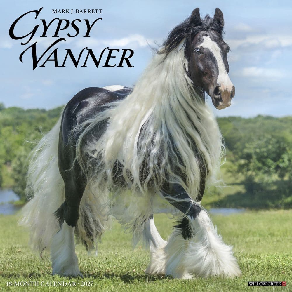Gypsy Vanner Horses 2027 Wall Calendar