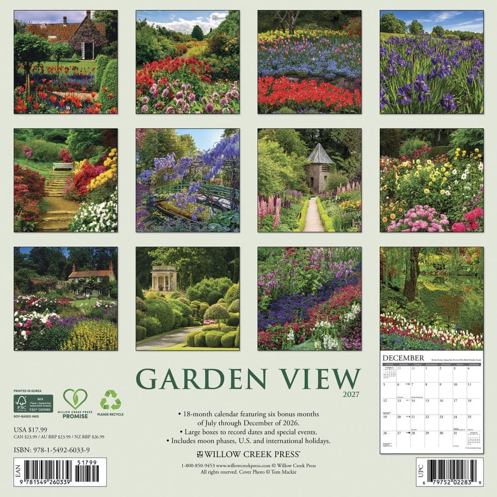Garden View 2027 Wall Calendar First Alternate Image