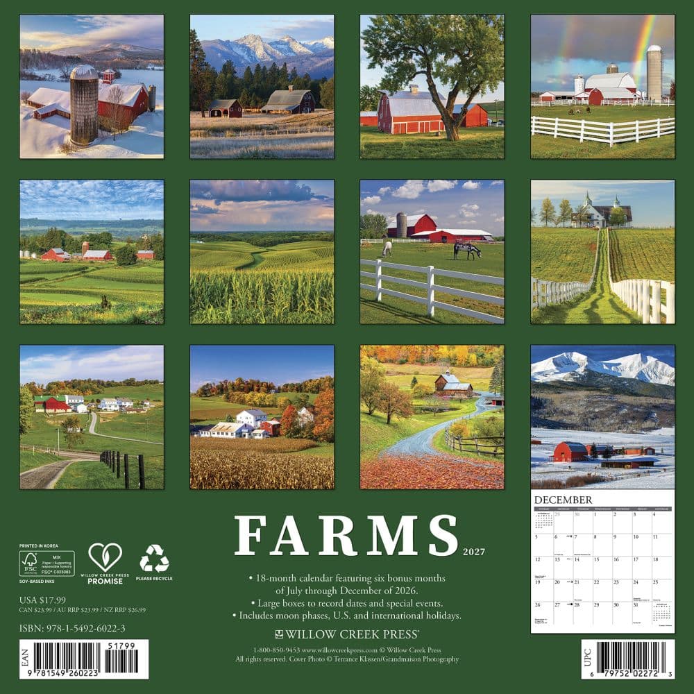 Farms 2027 Wall Calendar First Alternate Image