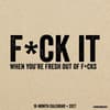 image Fck It 2027 Wall Calendar Main Product Image