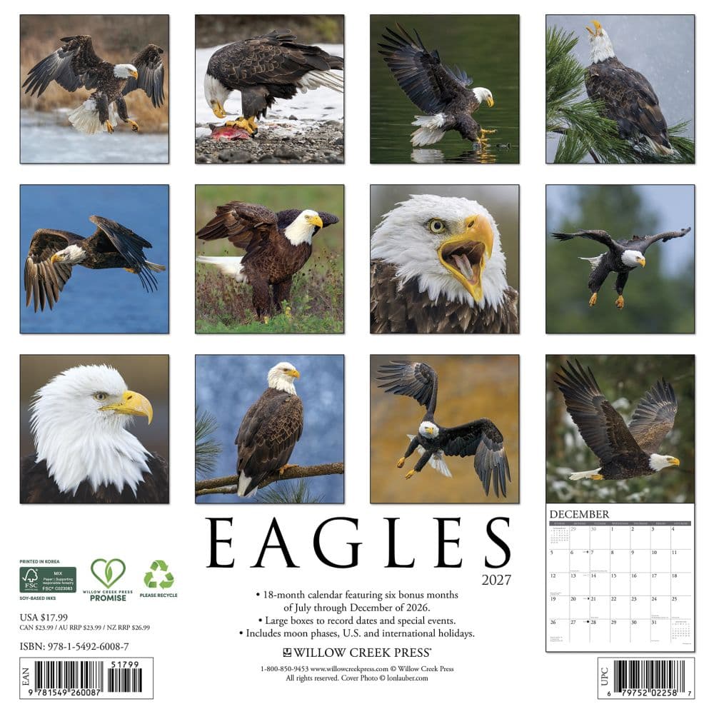 Eagles 2027 Wall Calendar First Alternate Image