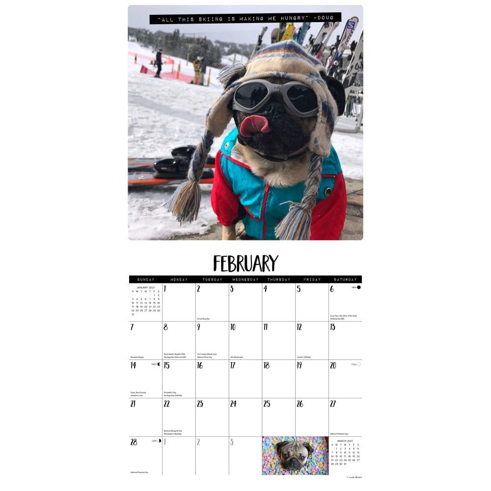 Doug the Pug 2027 Wall Calendar Second Alternate Image