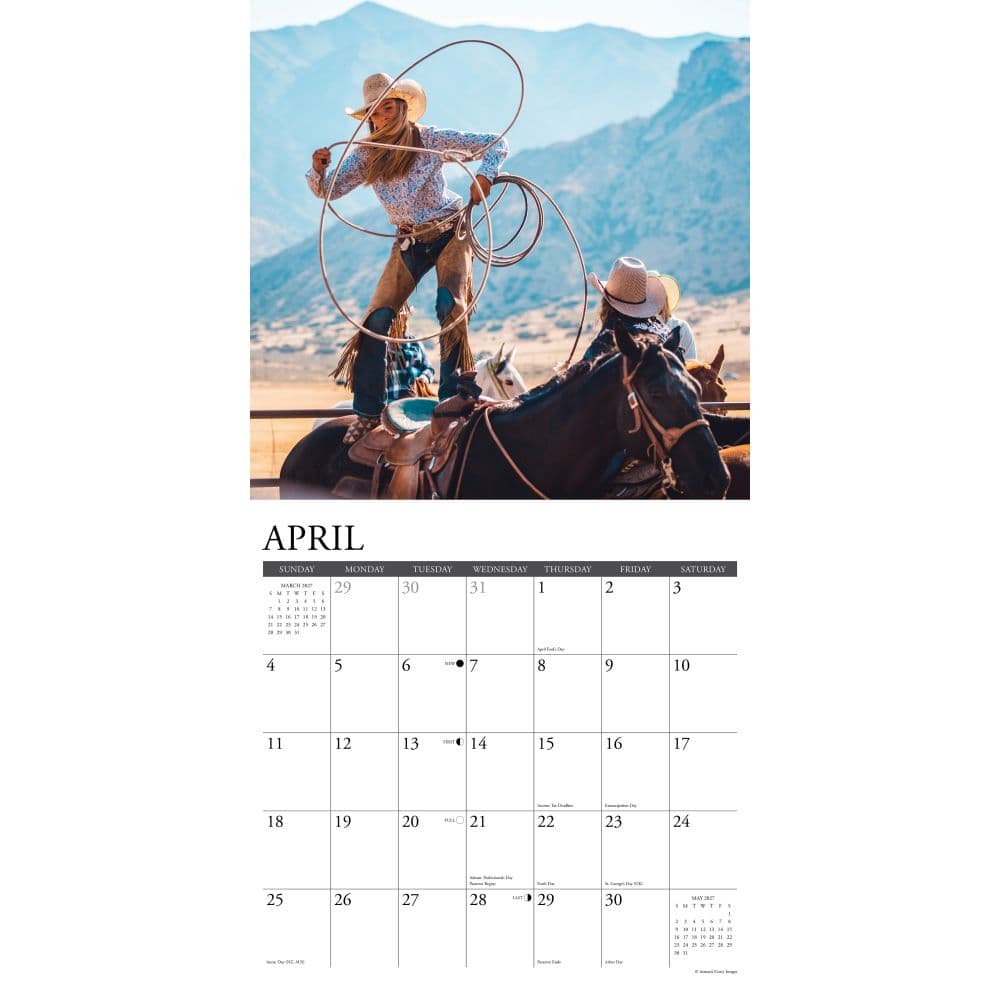 Cowgirls 2027 Wall Calendar Second Alternate Image