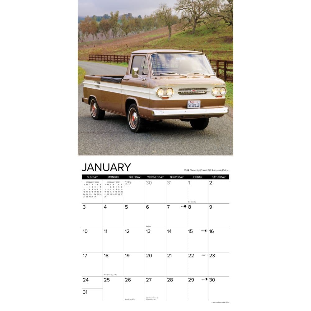 Classic Pickups 2027 Wall Calendar Second Alternate Image