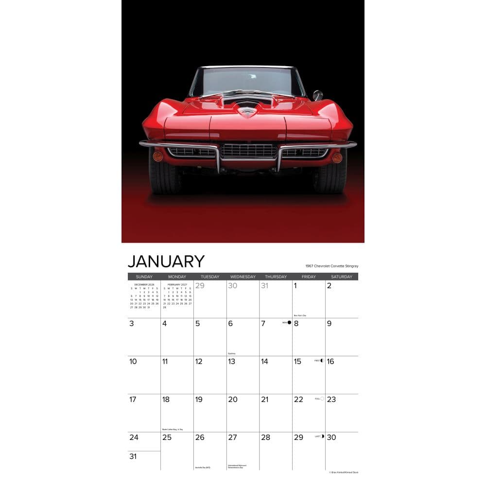 Just Classic Cars 2027 Wall Calendar Second Alternate Image