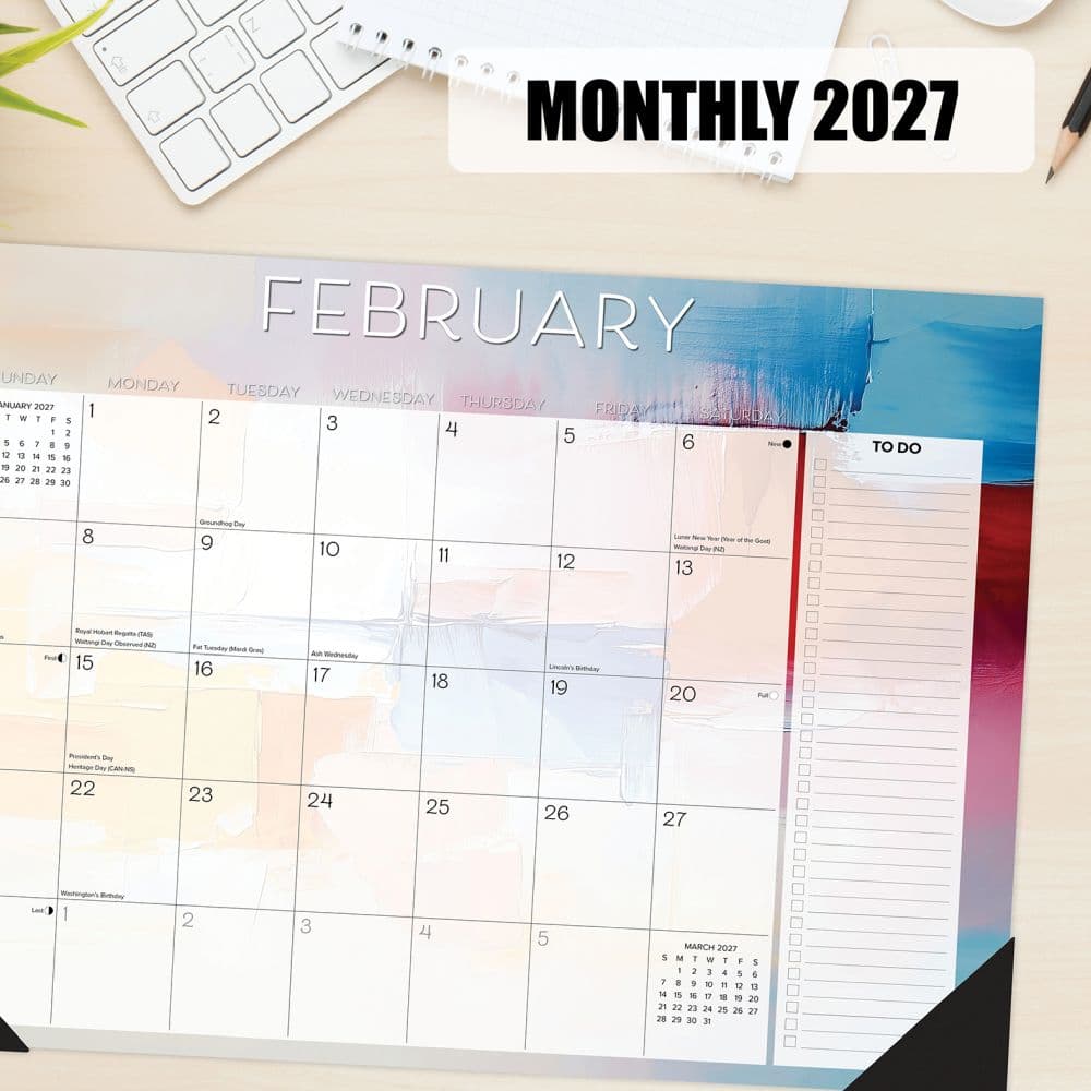 Abstract Art 2027 Desk Pad Third Alternate Image