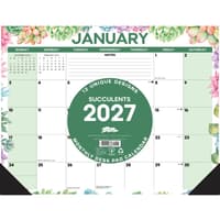 image Succulent 22x17 2027 Desk Pad Second Alternate Image