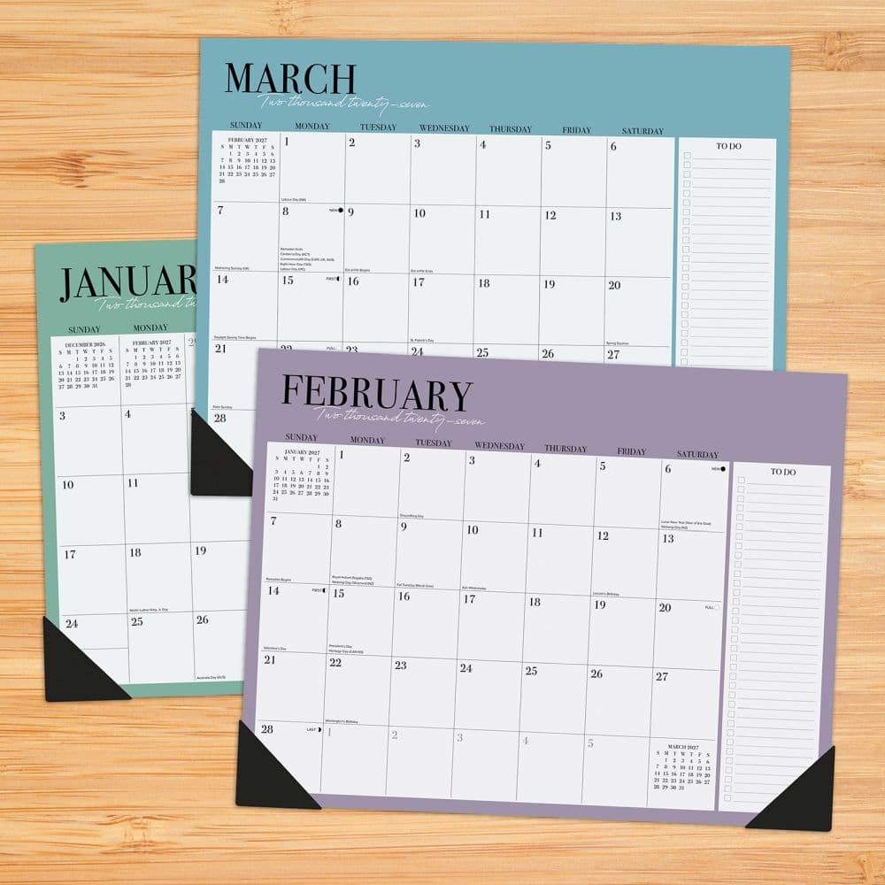 Modern Minimalist 2027 Desk Pad First Alternate Image