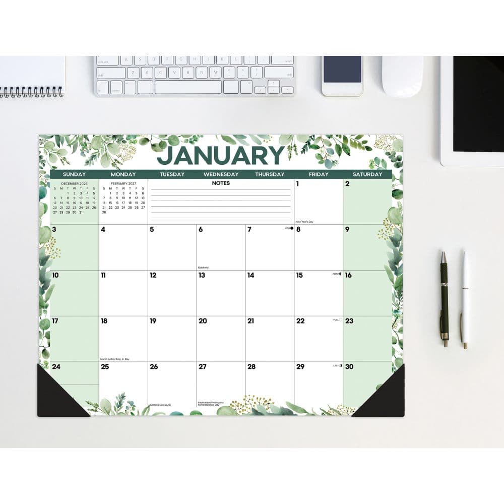 Eucalyptus 2027 Large Desk Pad Main Product Image