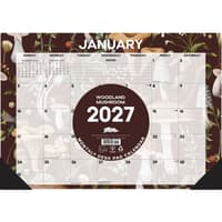 image Woodland Mushroom 17x12 2027 Desk Pad Second Alternate Image