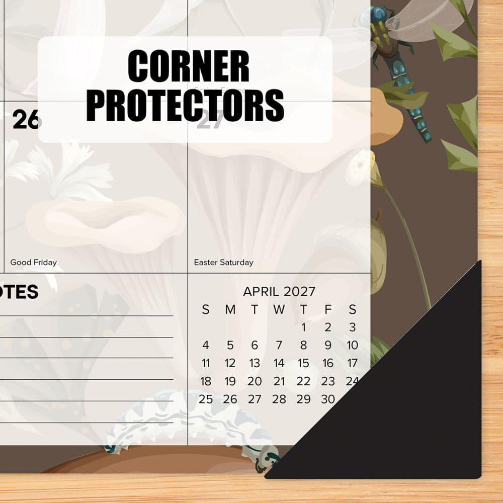 Woodland Mushroom 17x12 2027 Desk Pad Fourth Alternate Image