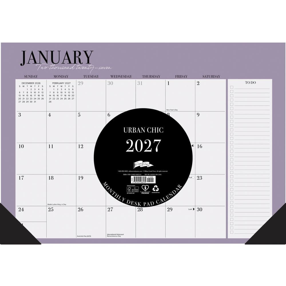 Urban Chic 2027 Desk Pad Second Alternate Image