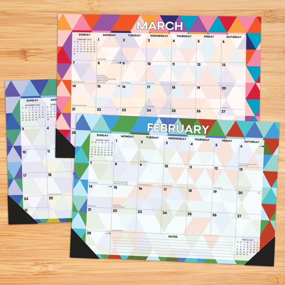 Mod Geometric 17x12 2027 Desk Pad First Alternate Image