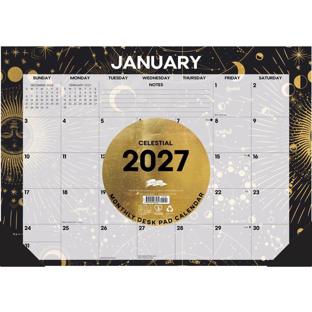 image Celestial 17x12 2027 Desk Pad Second Alternate Image