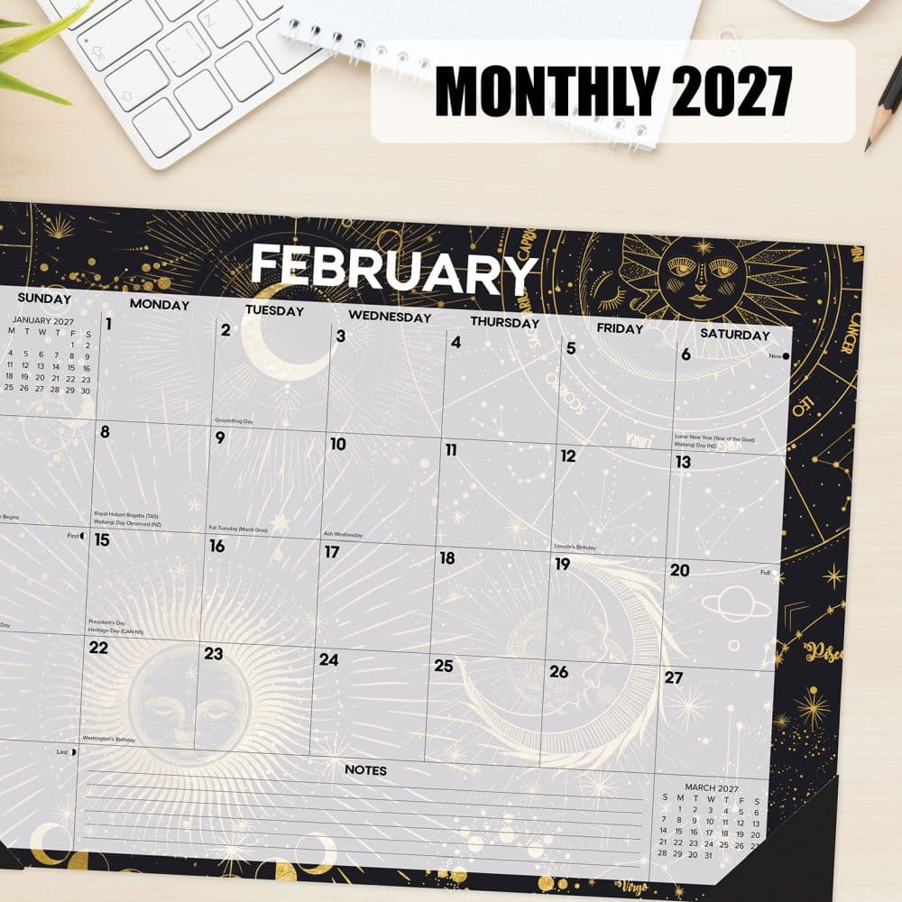 Celestial 17x12 2027 Desk Pad Third Alternate Image