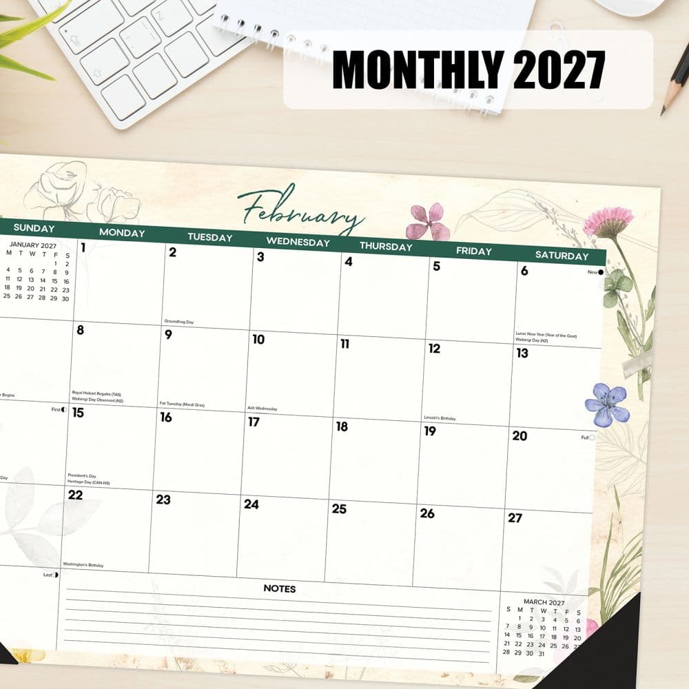 Botanical Garden 17x12 2027 Desk Pad Third Alternate Image