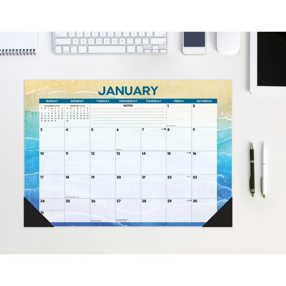 Beach 17x12 2027 Small Desk Pad Main Product Image