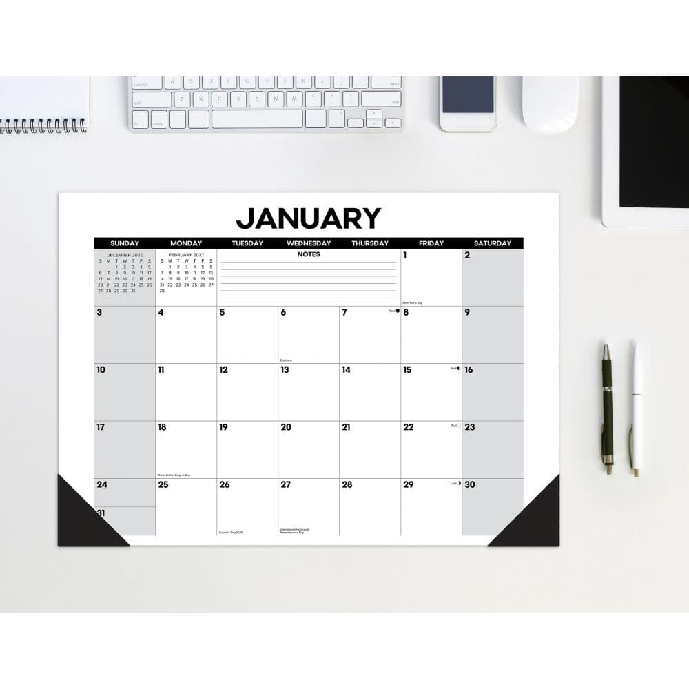 Basic 17x12 2027 Small Desk Pad Main Product Image