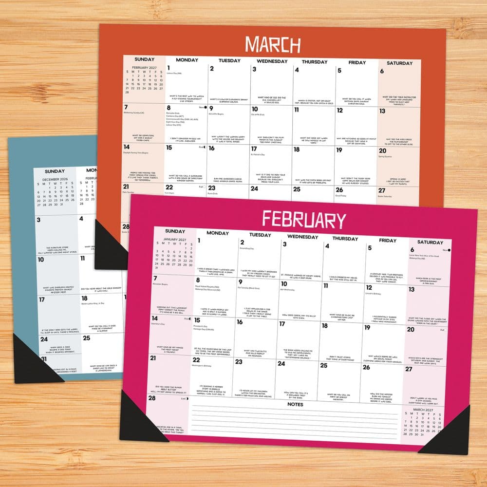 Bad Dad Jokes 17x12 2027 Small Desk Pad First Alternate Image