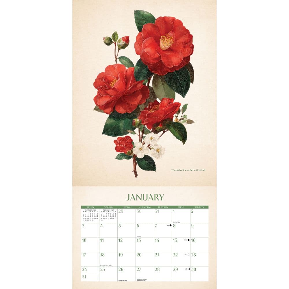 Vintage Florals 2027 Wall Calendar Second Alternate Image