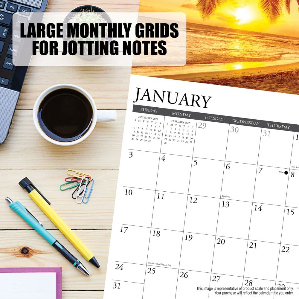 Worlds Best Beaches 2027 Wall Calendar Third Alternate Image