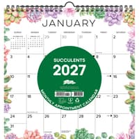 image Succulents Spiral Art 2027 Wall Calendar Main Product Image