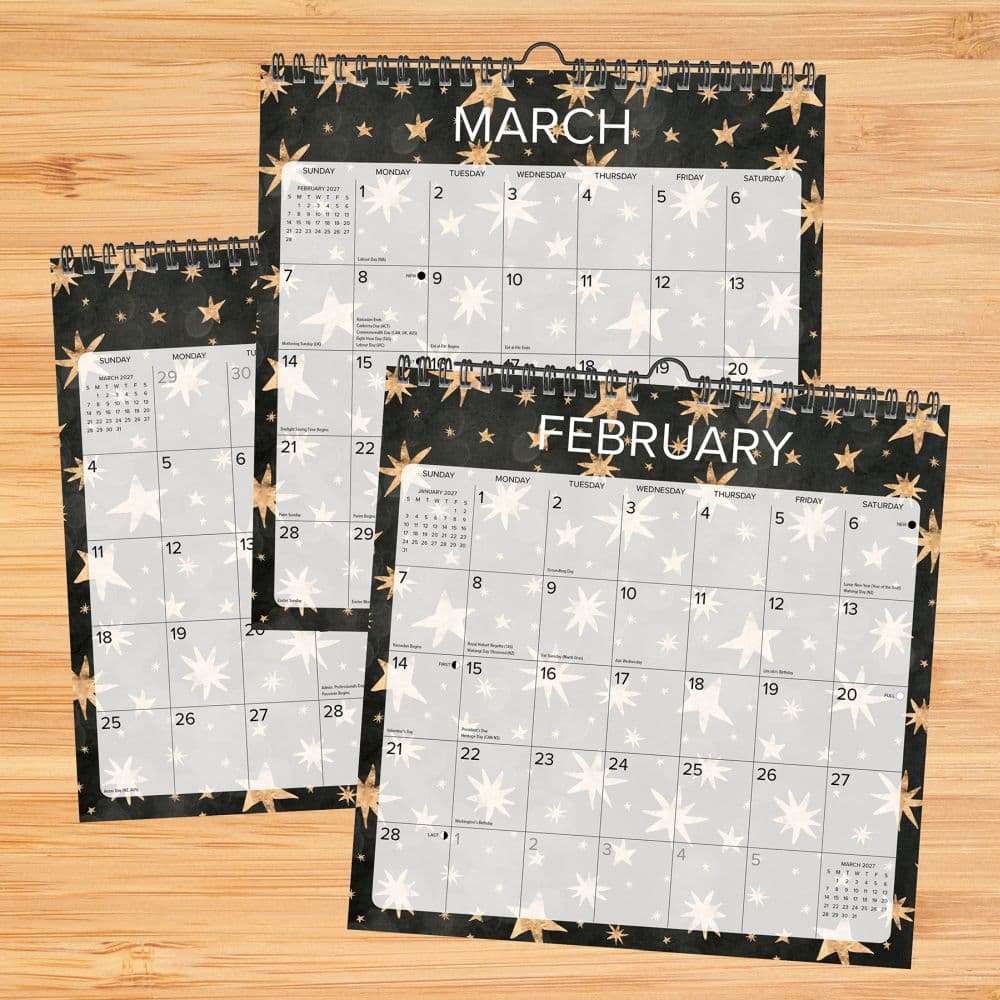 Starry Night Spiral Art 2027 Wall Calendar Second Alternate Image