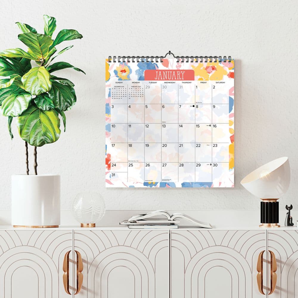 Meadow Flowers Spiral Art 2027 Wall Calendar First Alternate Image