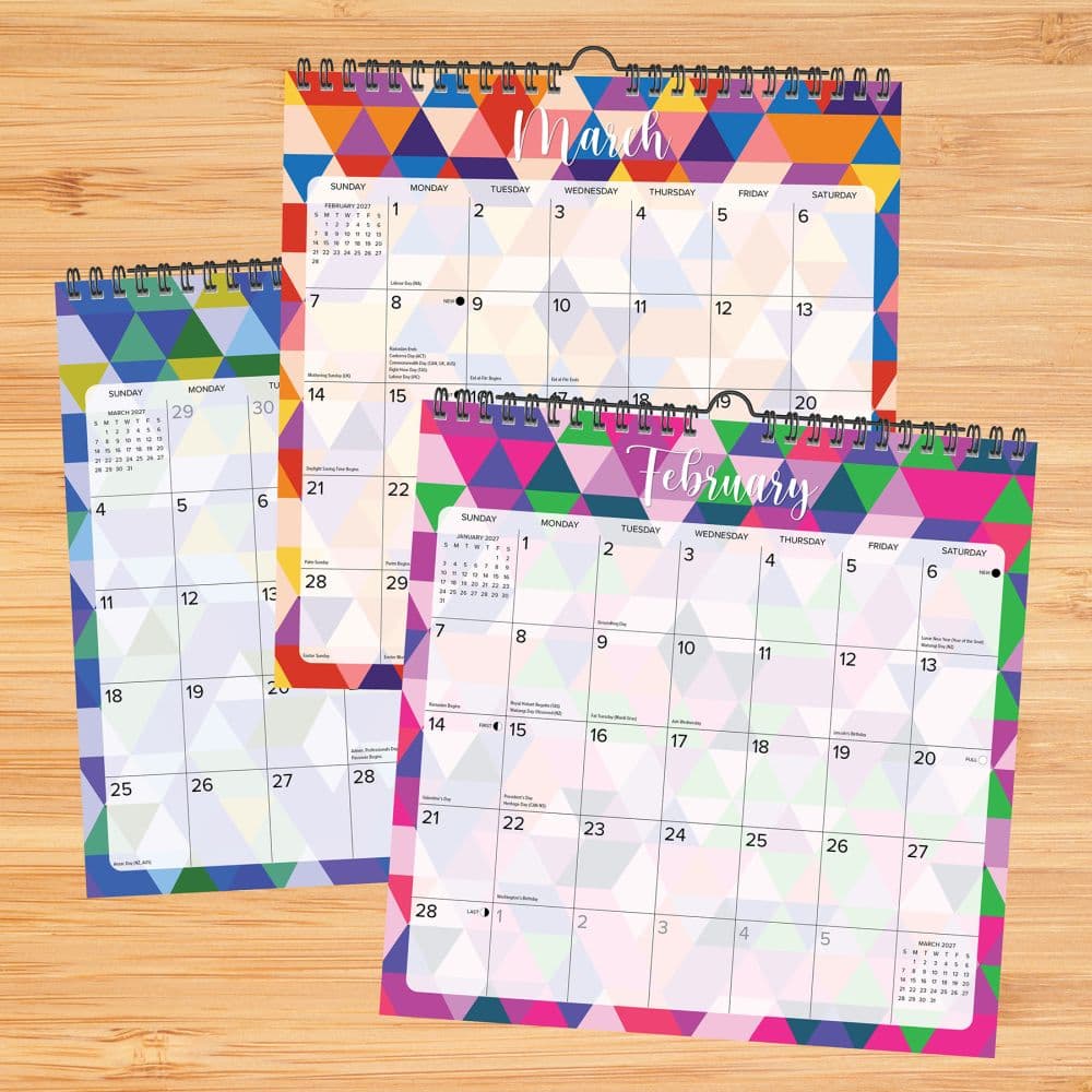 Geometric Spiral Art 2027 Wall Calendar Second Alternate Image