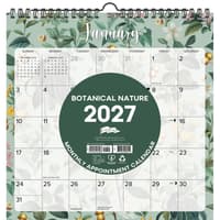 image Botanical Nature Spiral Art 2027 Wall Calendar Main Product Image