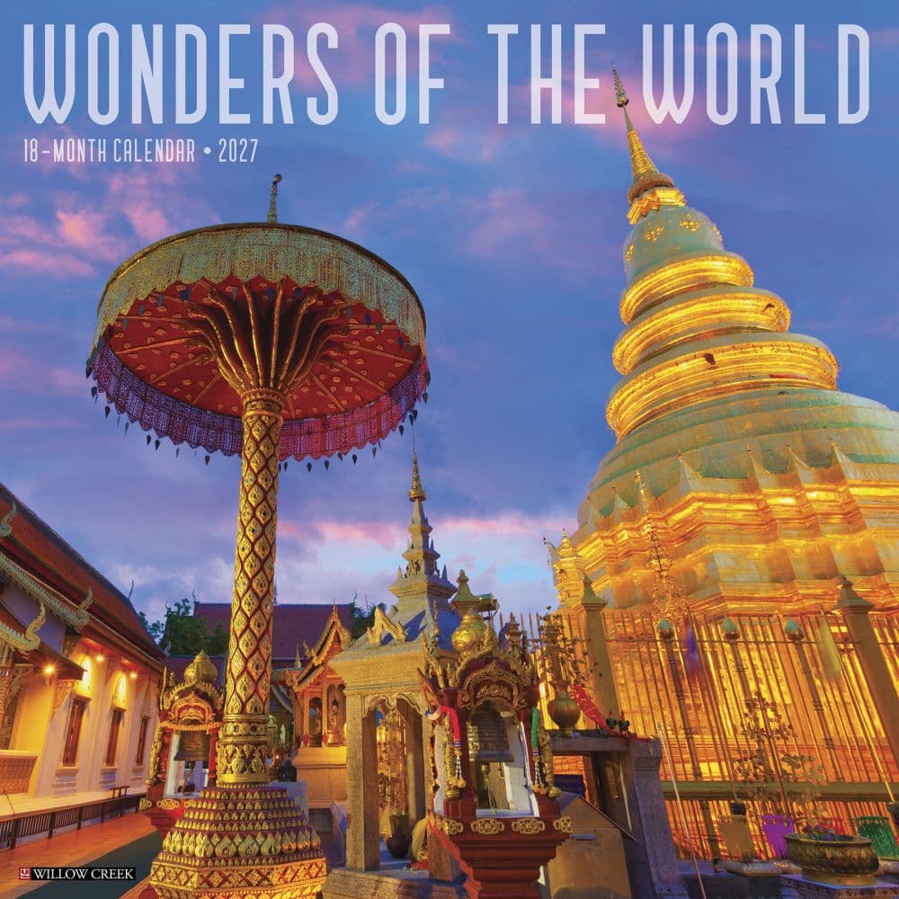 Wonders Of The World 2027 Wall Calendar