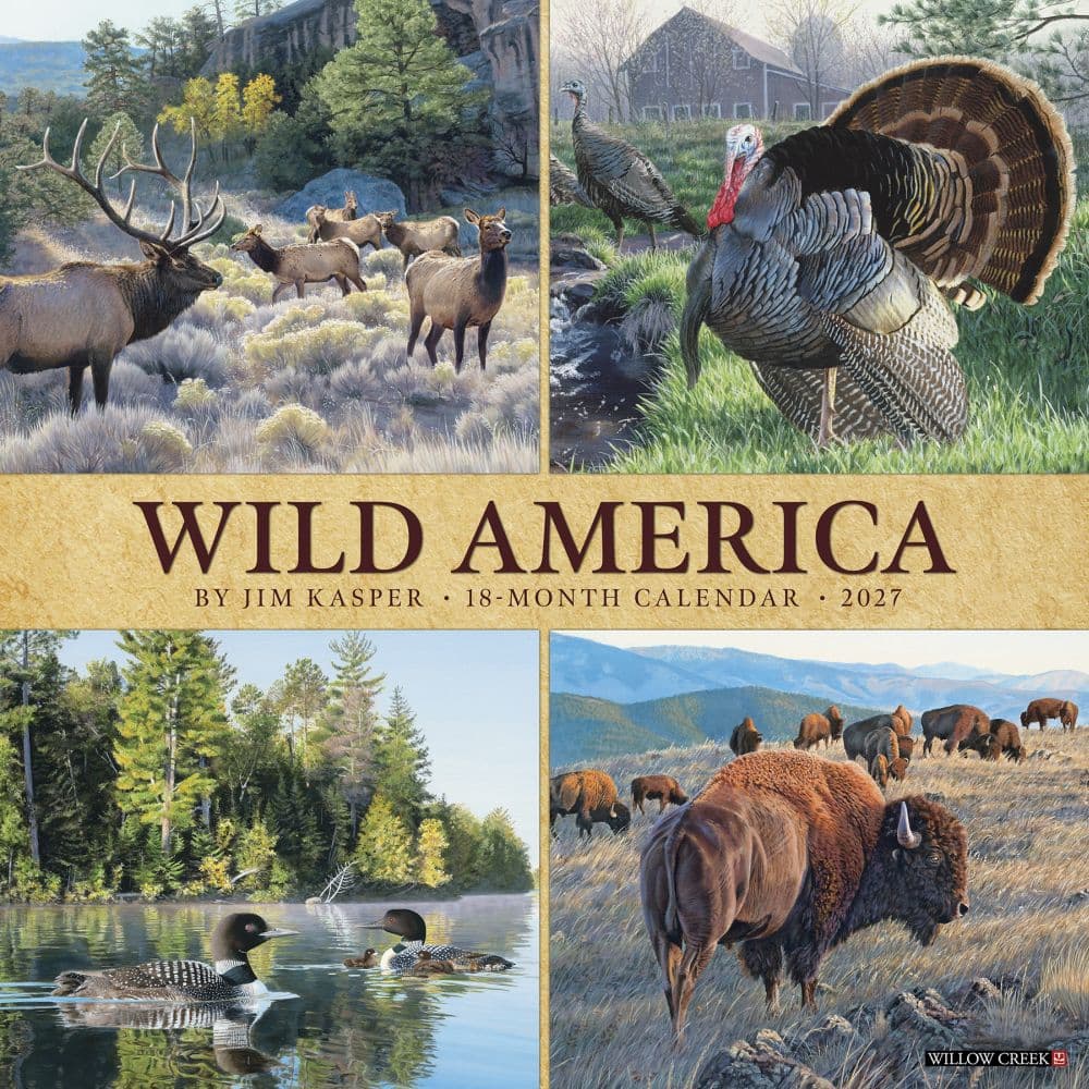 Wild America 2027 Wall Calendar