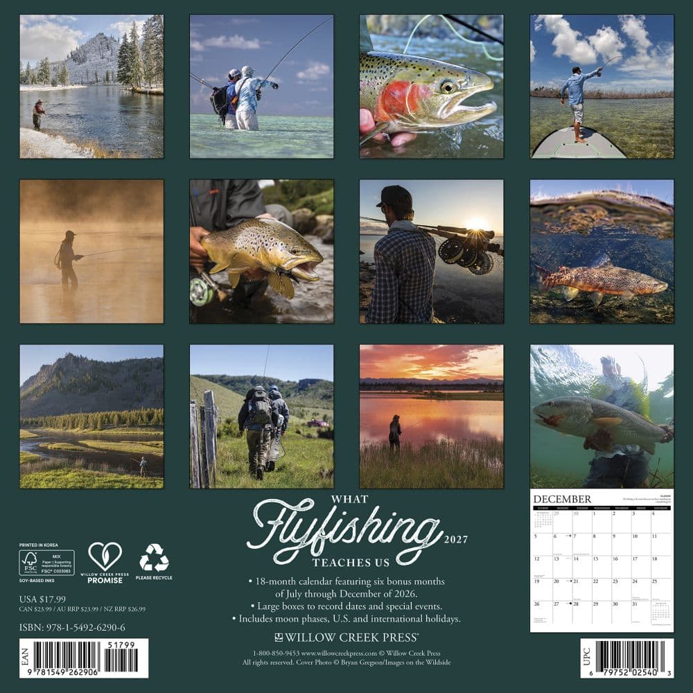What Fly Fishing Teaches Us 2027 Wall Calendar First Alternate Image