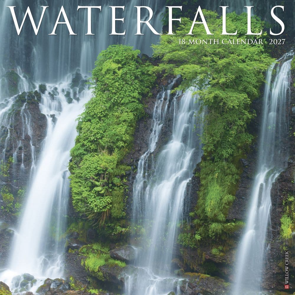 Waterfalls 2027 Wall Calendar Main Product Image