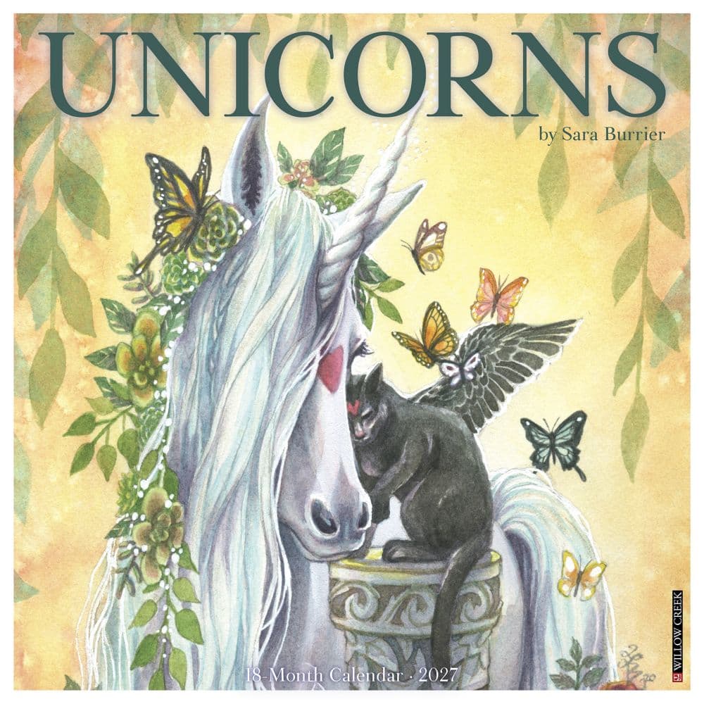 Unicorns 2027 Wall Calendar by Sara Burrier Main Product Image