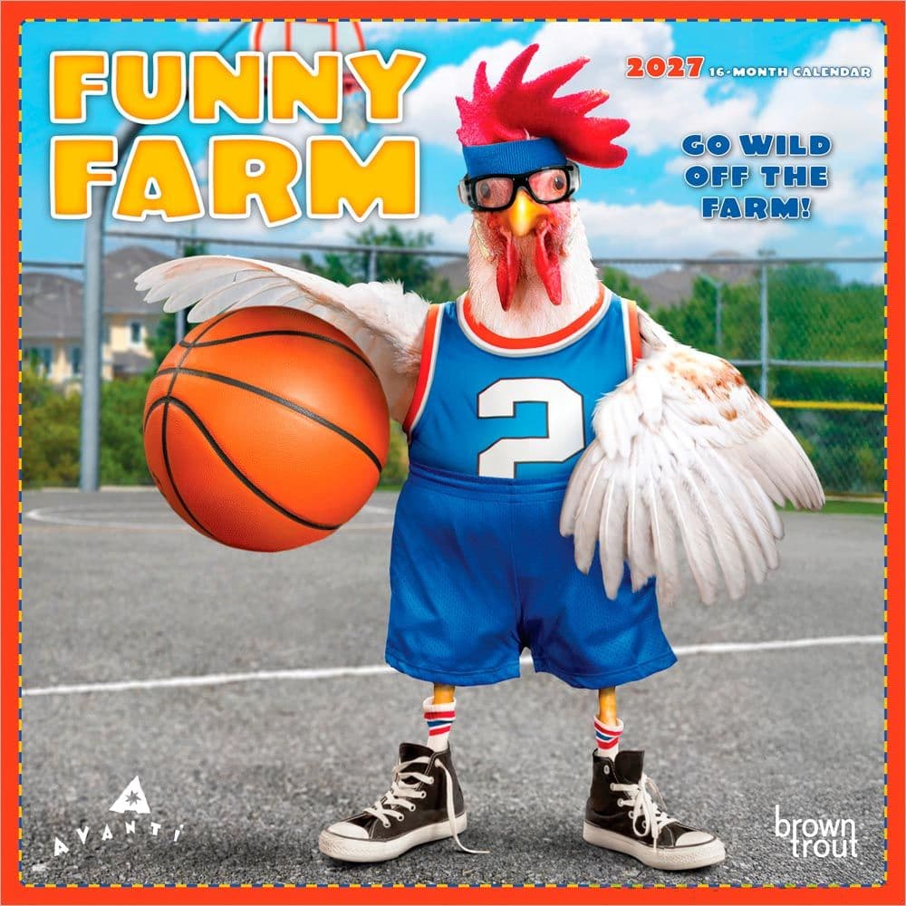 Avanti Funny Farm 2027 Mini Wall Calendar Main Product Image