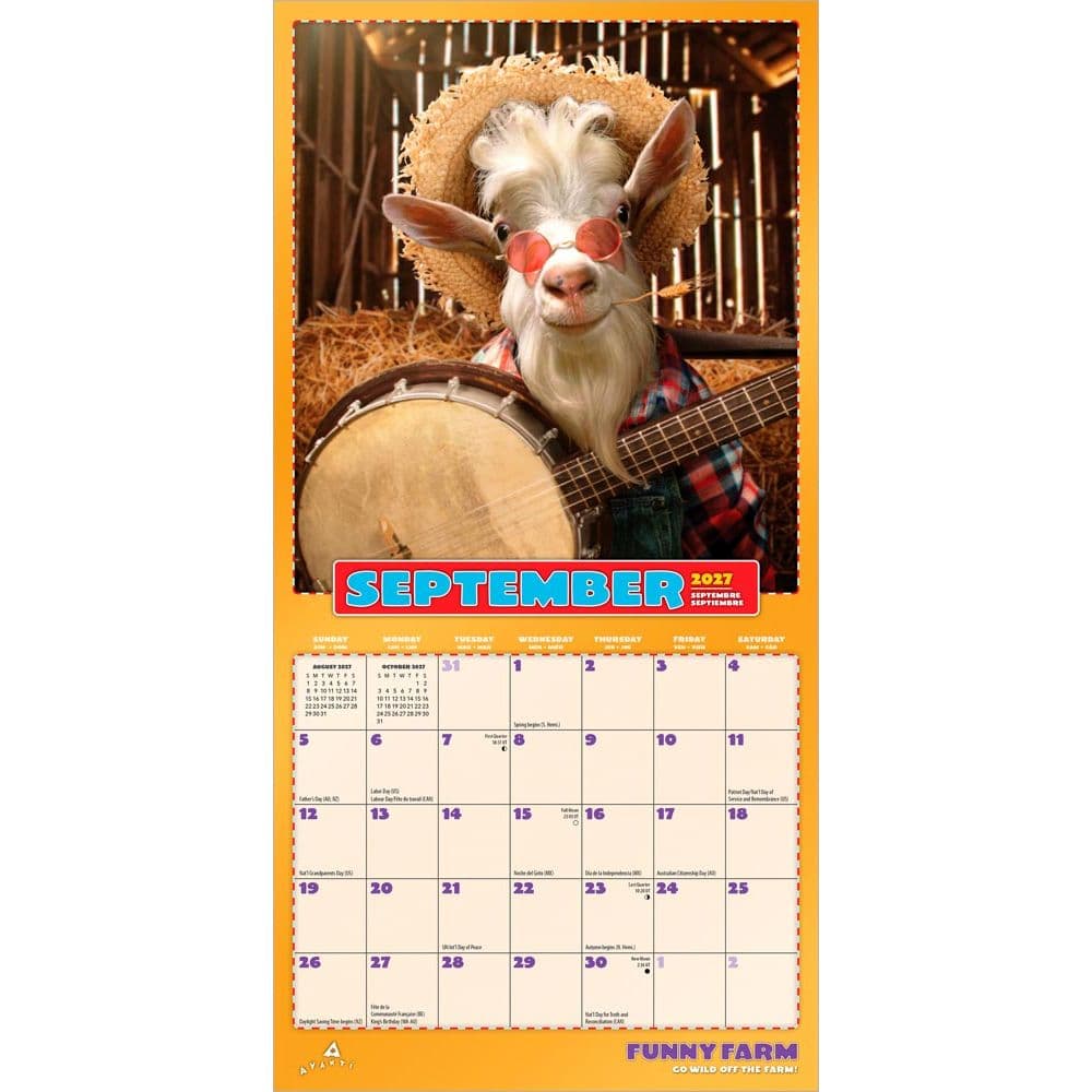 Avanti Funny Farm 2027 Mini Wall Calendar Third Alternate Image