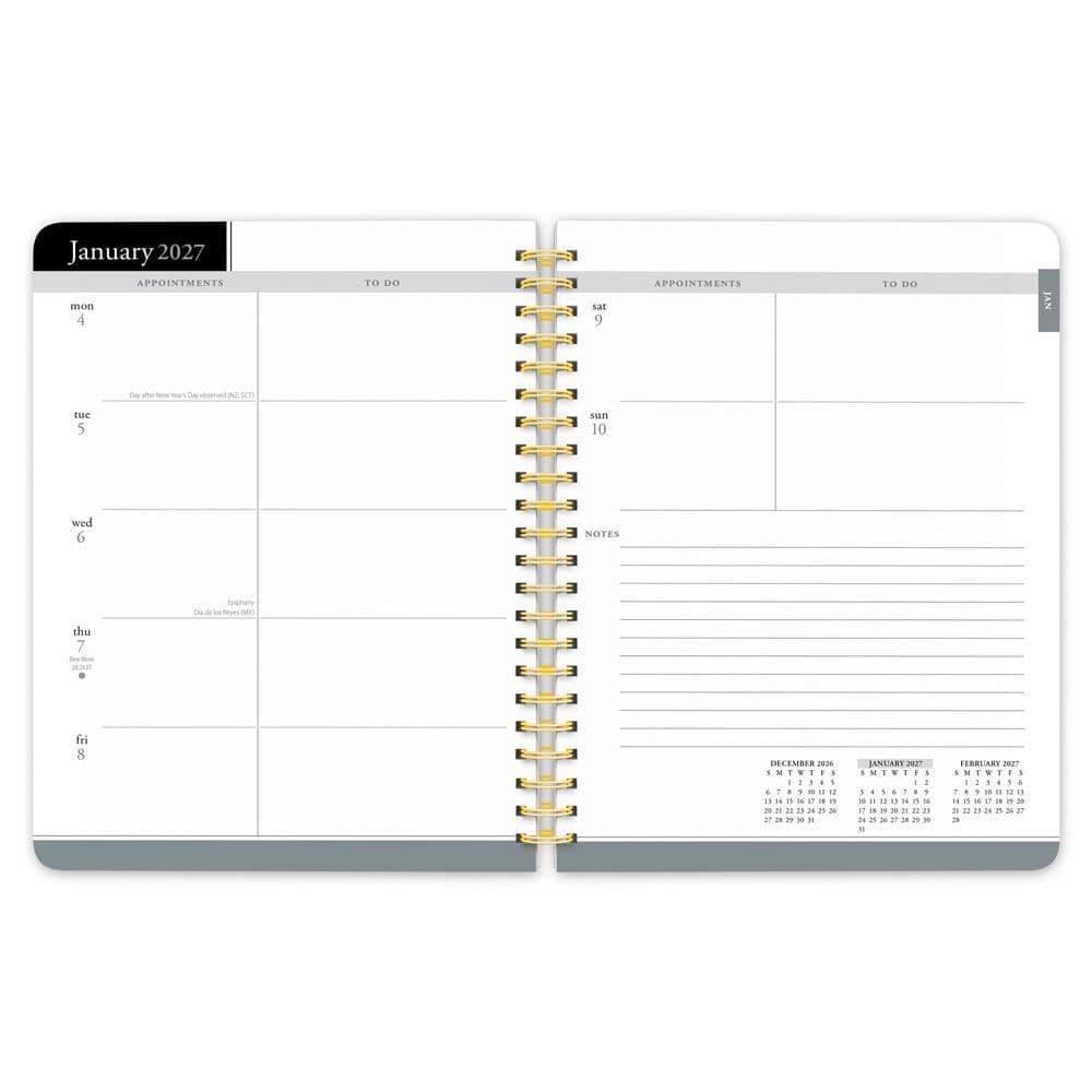 Black Solid Foil 2027 Planner Second Alternate Image