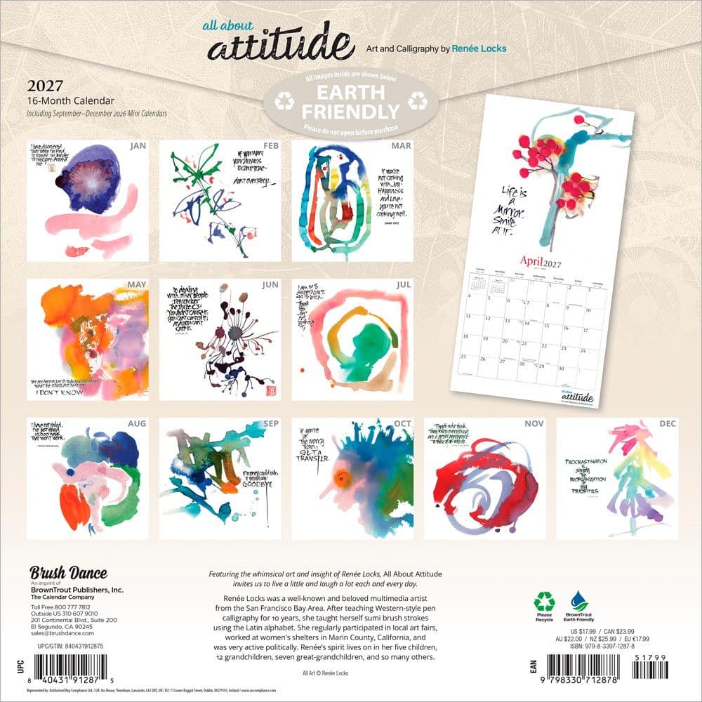 All About Attitude 2027 Wall Calendar First Alternate Image
