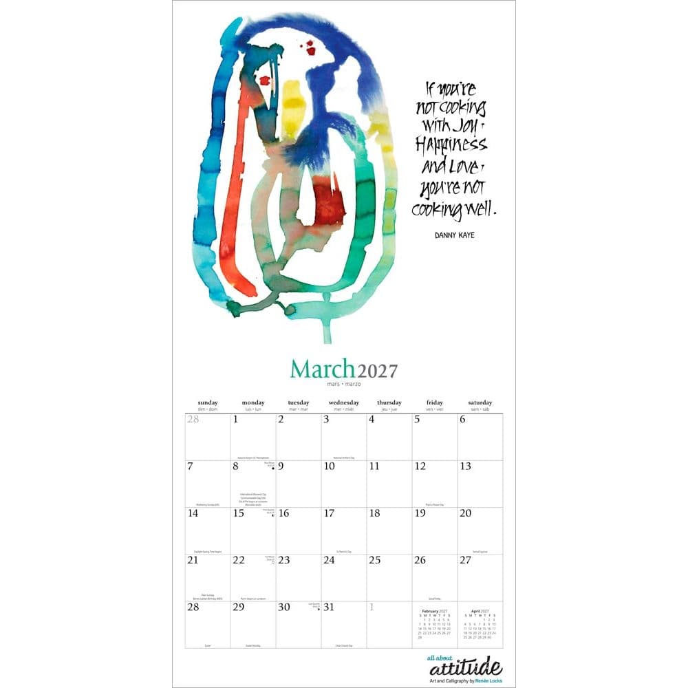All About Attitude 2027 Wall Calendar Second Alternate Image
