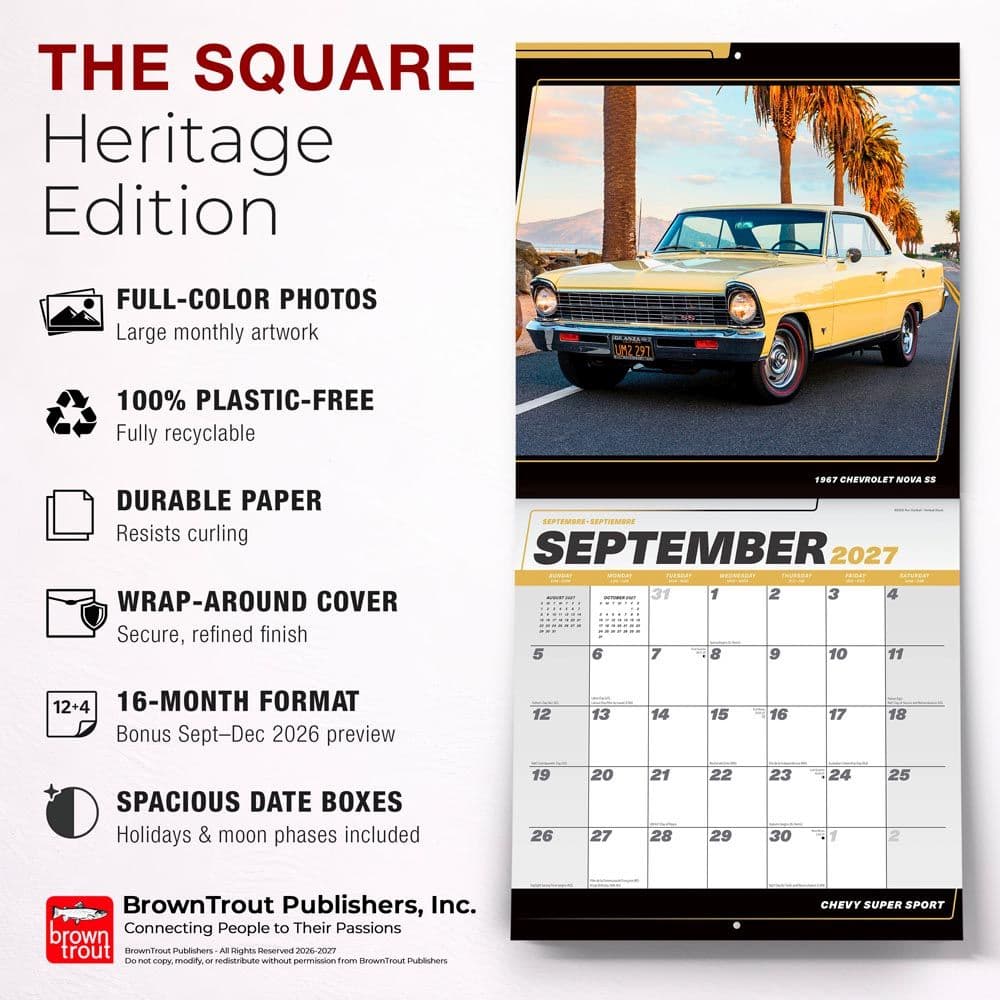 Chevy Super Sport 2027 Wall Calendar Fifth Alternate Image