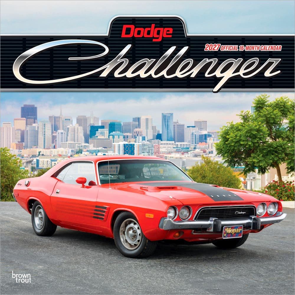 Dodge Challenger 2027 Wall Calendar - Calendars.com