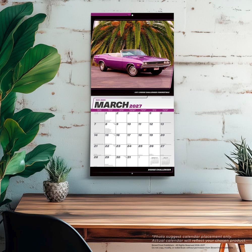 Dodge Challenger 2027 Wall Calendar - Calendars.com