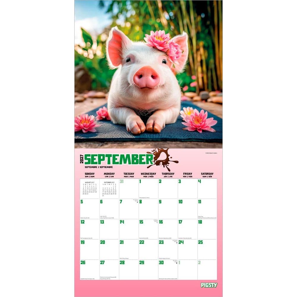 Pigsty 2027 Wall Calendar Third Alternate Image