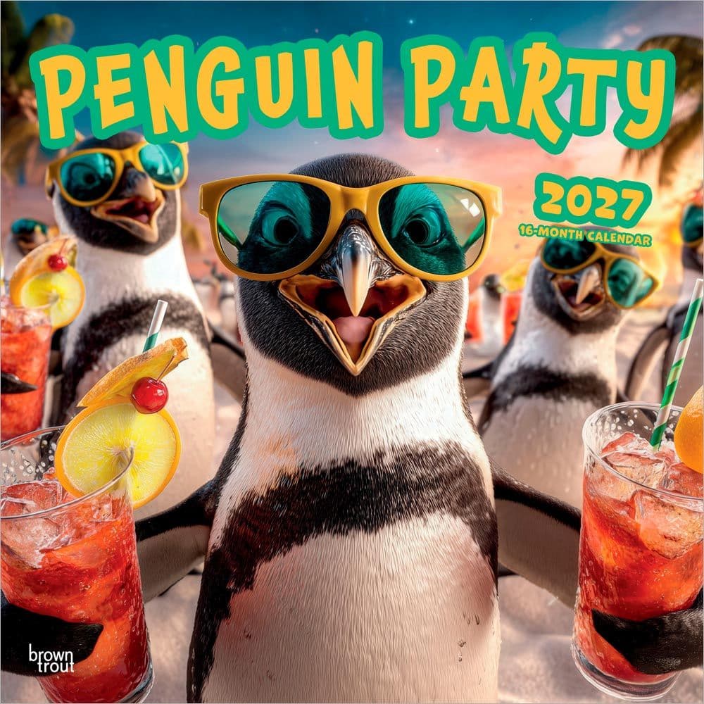 Penguin Party 2027 Wall Calendar Main Product Image