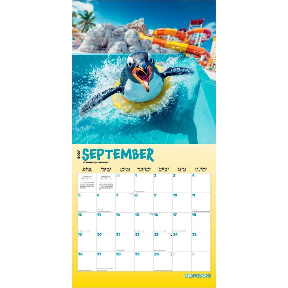 Penguin Party 2027 Wall Calendar Third Alternate Image