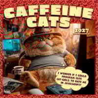 image Caffeine Cats 2027 Wall Calendar Main Product Image