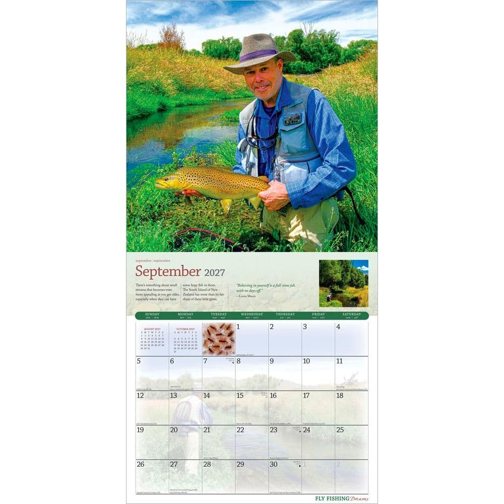 Fly Fishing Dreams 2027 Wall Calendar Third Alternate Image