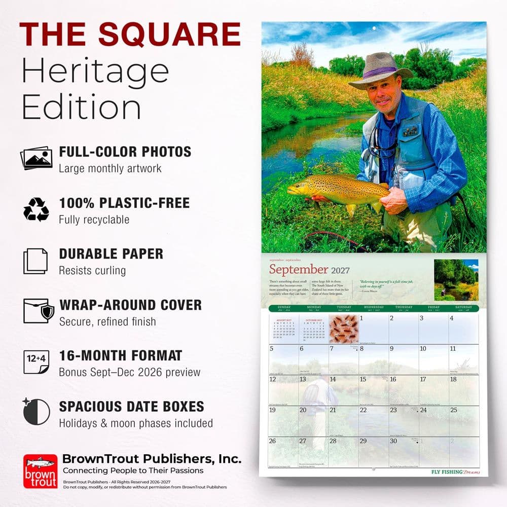 Fly Fishing Dreams 2027 Wall Calendar Fifth Alternate Image