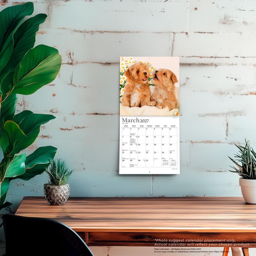 Puppies For the Love 2027 Mini Wall Calendar Fourth Alternate Image